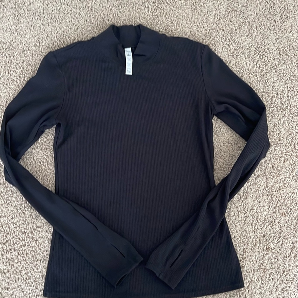 Alo Wellness Rib Mock Neck Long Sleeve